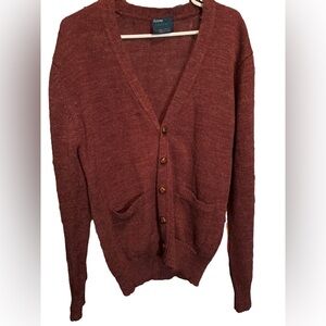 VTG Arrow Grammpa Sweater /leather Buttons